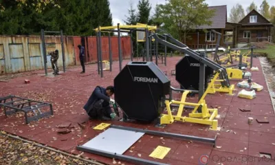 В Болховском районе заканчивается строительство площадки для сдачи норм ГТО