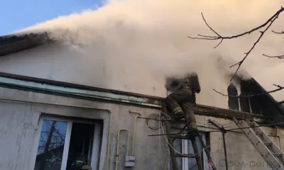 Под Орлом горел дом на двух хозяев