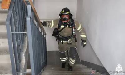 Орловские пожарные соревновались в скоростном подъёме