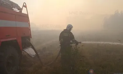 Из-за пала сухой травы под Орлом сгорела деревянная постройка