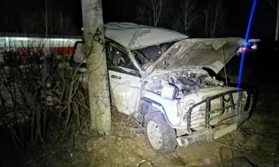 В Орле водитель УАЗ сбил насмерть человека и врезался в столб