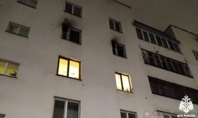 В Орле в ночном пожаре на наб. Дубровинского погиб мужчина