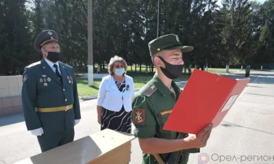 26 новобранцев из Орловской, Псковской и Калужской областей приняли военную присягу в 28-й Гвардейской ракетной Краснознамённой дивизии в городе Козельске