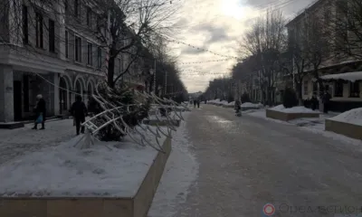 Полицейскими возбуждено уголовное дело по факту порчи имущества на улице Ленина в Орле