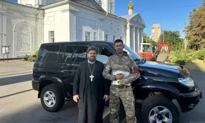 Орловская епархия передала УАЗ разведчикам