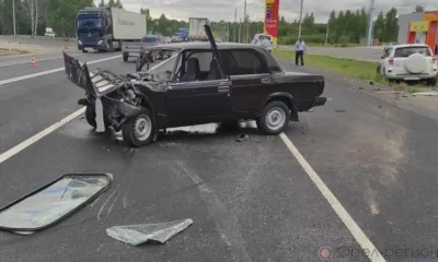 На орловской трассе столкнулись три автомобиля