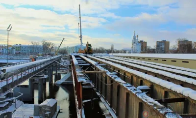 На Красном мосту в Орле продолжаются работы