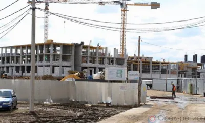 В Орле строительство школы на улице Зеленина идёт полным ходом