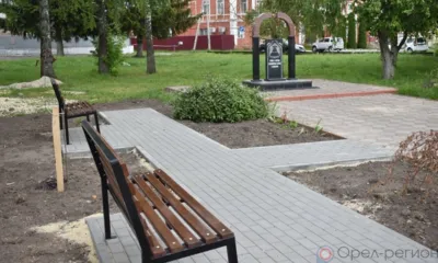 В Болхове досрочно завершили благоустройство сквера ликвидаторов-чернобыльцев