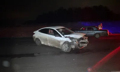 На орловской трассе Hyundai на встречке протаранил «Волгу»