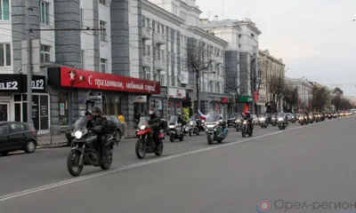 Сегодня по Орлу проедут байкеры клуба «Ночные волки»