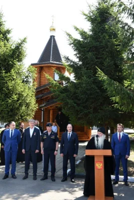 Фото 10. В Орле на территории Управления Росгвардии открыли храм святого князя Владимира