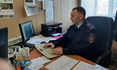 Ответственная работа: Участковый из Мценска уже 26 лет охраняет спокойствие граждан