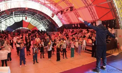 Орловские полицейские провели для детей «Зарядку со стражем порядка»