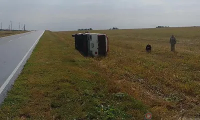 Под Орлом перевернулся рейсовый автобус
