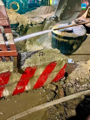 Фото 2. В администрации Орла сообщили о завершении основных работ после аварии на Полесской