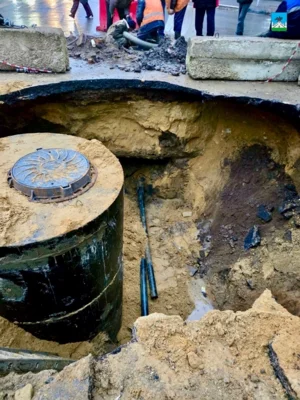 Фото 3. В администрации Орла сообщили о завершении основных работ после аварии на Полесской