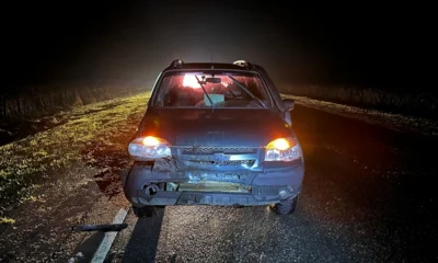 На орловской дороге Chevrolet врезался в мотоблок