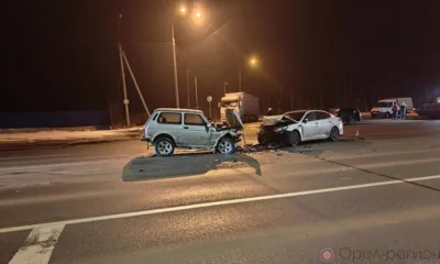 Под Орлом госпитализированы трое пострадавших в ДТП с участием пьяного водителя