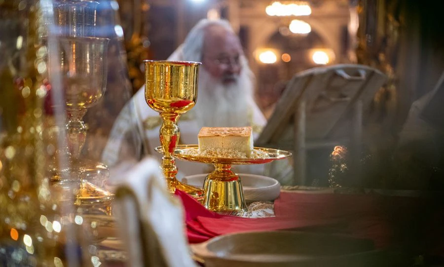 Божественную литургию провели в Ахтырском кафедральном соборе Орла