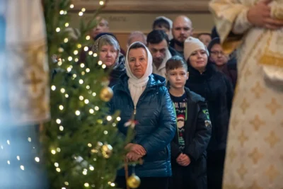 Фото 5. Божественную литургию провели в Ахтырском кафедральном соборе Орла