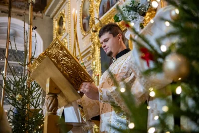 Фото 8. Божественную литургию провели в Ахтырском кафедральном соборе Орла