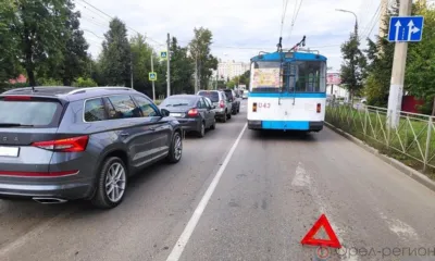 В Орле в ДТП пострадала пассажирка троллейбуса