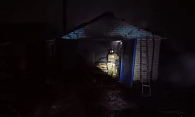 Орловец пострадал при пожаре в гараже