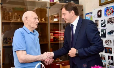 Андрей Клычков посетил орловского участника Сталинградской битвы Александра Ширшова в день его 100-летнего юбилея