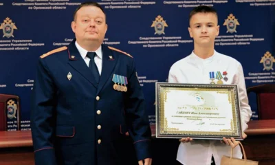 Александр Бастрыкин наградил юного орловца за спасение человека