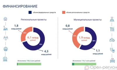 За неделю на реализацию нацпроектов Орловщина направила более 150 млн рублей