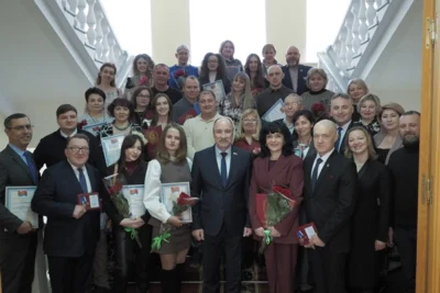 Фото 8. В День российской печати в Орле чествовали работников СМИ