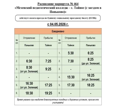 Фото 1. Орловцев предупреждают об изменении маршрута № 464 с 4 мая