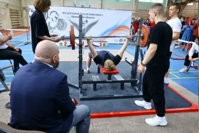 Фото 5. Семь комплектов наград разыграли на чемпионате и первенстве Орловской области по пауэрлифтингу