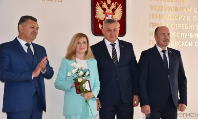 Леонид Музалевский и Олег Ревякин поздравили сотрудников Управления Роспотребнадзора по Орловской области со 101-й годовщиной образования службы