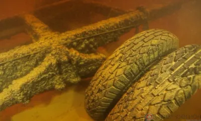 Орловские дайверы на дне Ладожского озера обнаружили две машины времён блокады Ленинграда