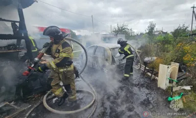 Под Орлом из-за аварийной работы электроустановок сгорел Citroën