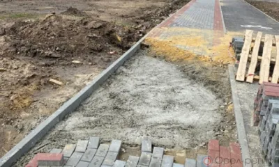 На улице Ломоносова в Орле укрепляют место провала грунта