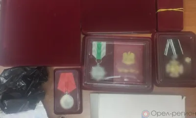 Орловец предотвратил кражу госнаград из собственного дома