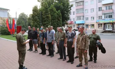 Ещё одна группа орловских контрактников отправилась в зону СВО