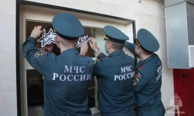 Орловские пожарные и спасатели украсили «Окна Победы»