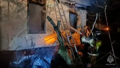 В Ливенском районе при пожаре два человека погибли и один пострадал