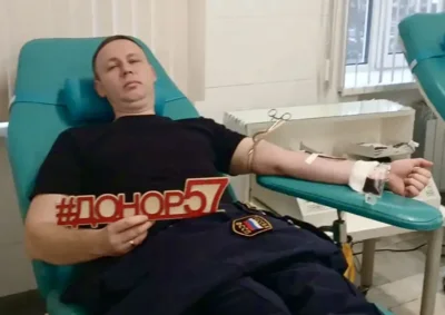 Фото 1. Орловские приставы пополнили банк крови почти на пять литров