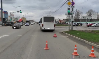 В Орле Renault Megan протаранил автобус с пассажирами