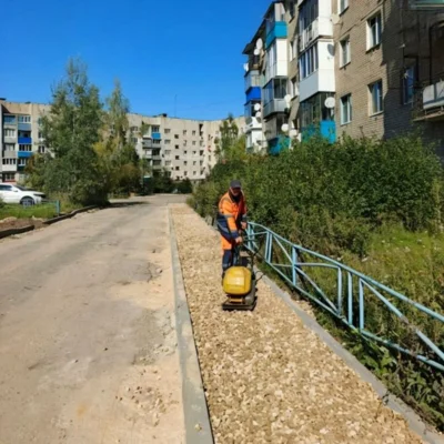 Фото 2. В Отрадинском Мценского района капитально ремонтируют дорогу