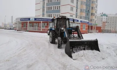 Уборкой снега на Орловщине занимались 136 единиц техники