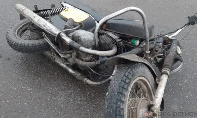 В Орловской области мотоцикл без номеров протаранил Daewoo