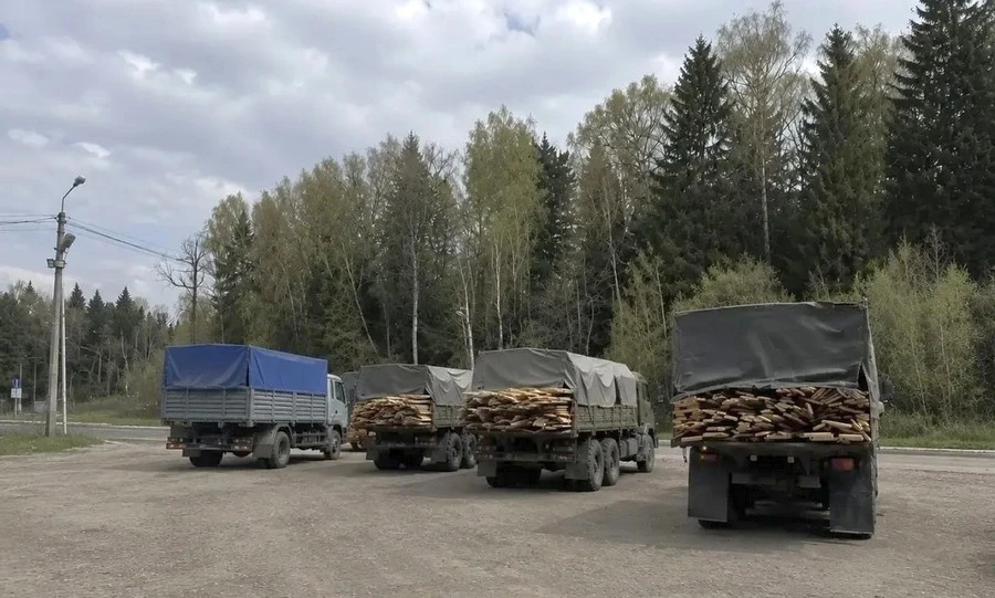 Ещё одну партию пиломатериалов отправили из Орла в зону СВО