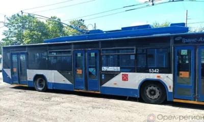 В Орёл из Санкт-Петербурга прибыли ещё 4 троллейбуса