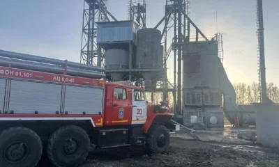 На Орловщине при сушке семян подсолнечника загорелся элеватор